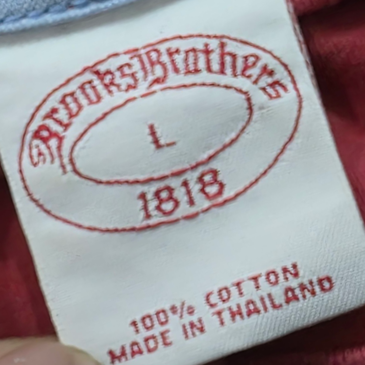 Playera Brooks Brothers Grande L Coral Oscuro