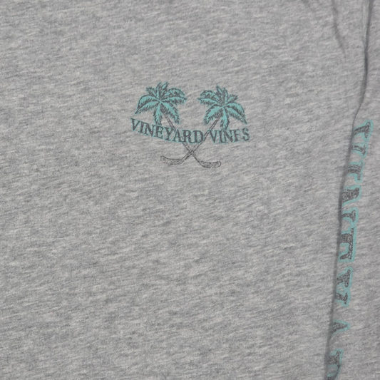 Playera Manga Larga Vineyard Vines Grande L Gris