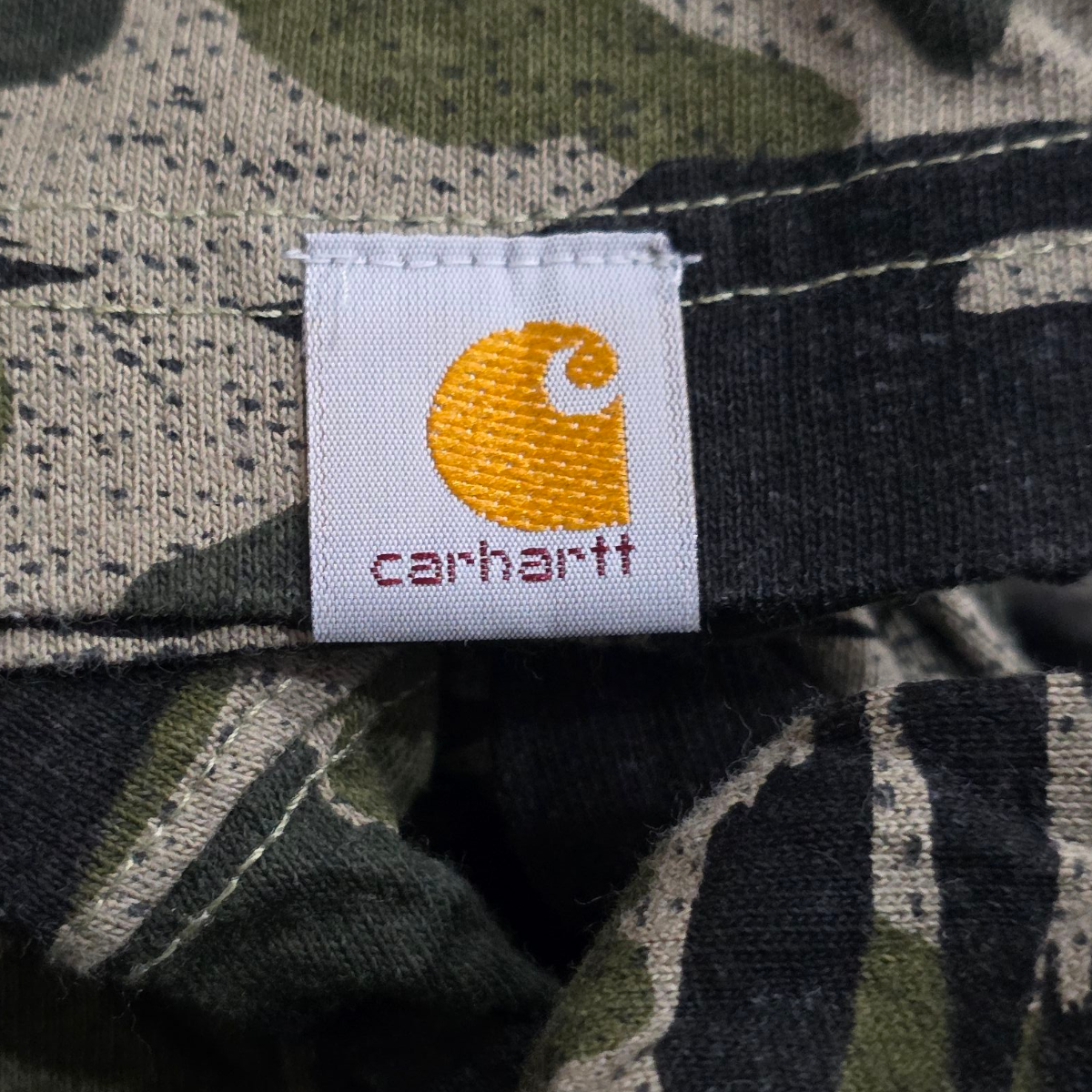 Playera Manga Larga Carhartt Xgrande Xl Verde Camoflaje