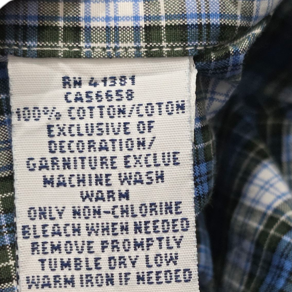 Camisa Ralph Lauren Grande L 16 1/2 42 Cuadro Azul Y Verde