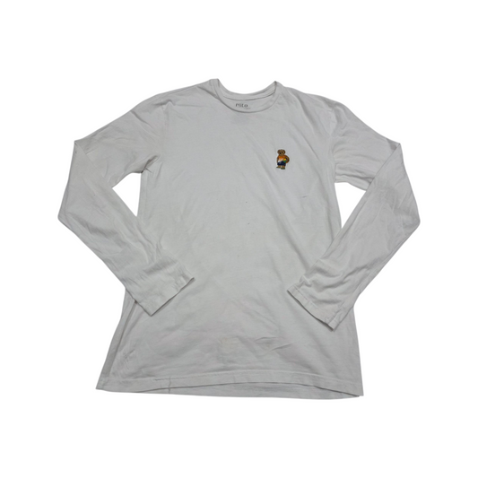 Playera Manga Larga Ralph Lauren Chico S Blanca