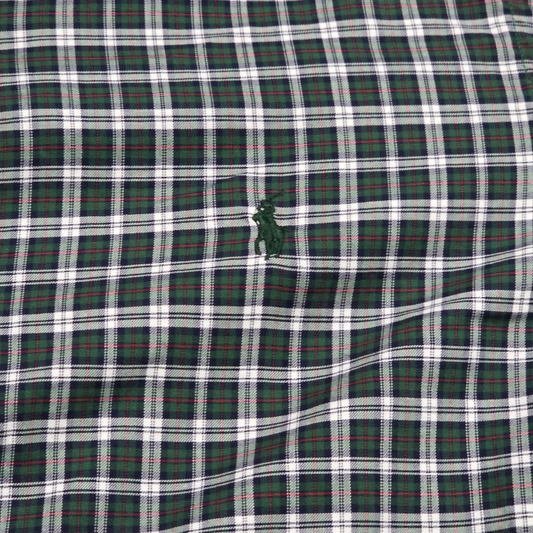 Camisa Ralph Lauren Mediana M Cuadro Verde Y Azul