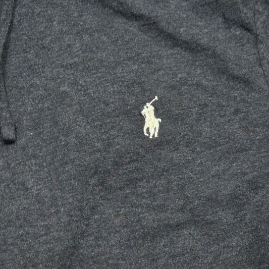 Playera Con Gorro Ralph Lauren Chico S Gris Oscuro