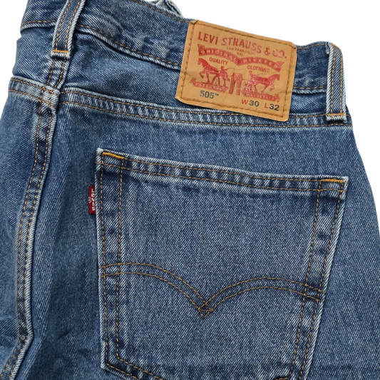 Pantalon Recto Levis 505 30x32 Azul