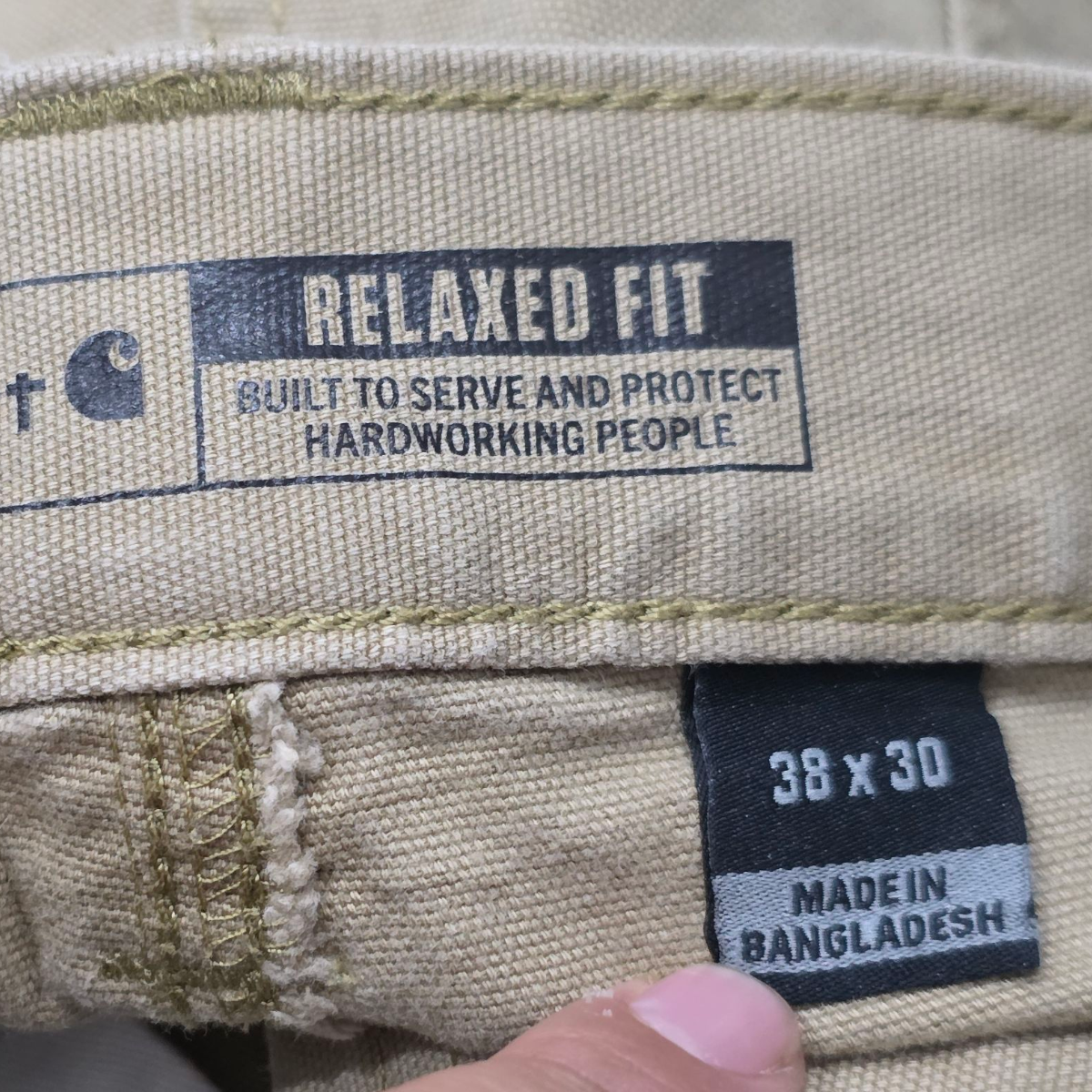 Pantalon Relaxed Fit Carhartt 38x30 Cafe