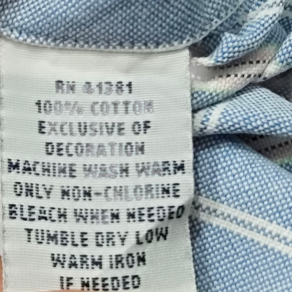 Camisa Ralph Lauren Grande L Azul Claro Lineas Rosa Slimfit