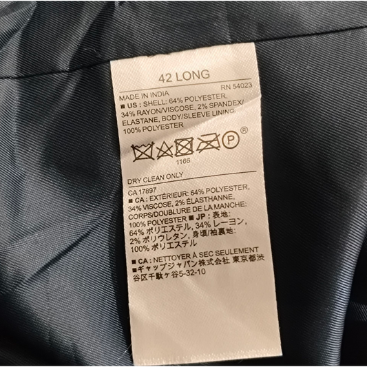 Saco Brooks Brothers 44r Negro