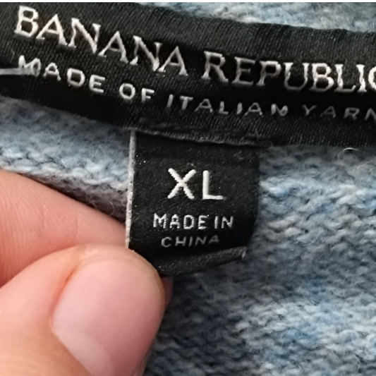 Sueter Banana Republic Xgrande Xl Azul Claro