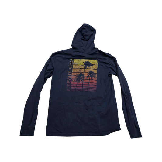 Playera Manga Larga Vineyard Vines Xchico Xs Azul Deslavado