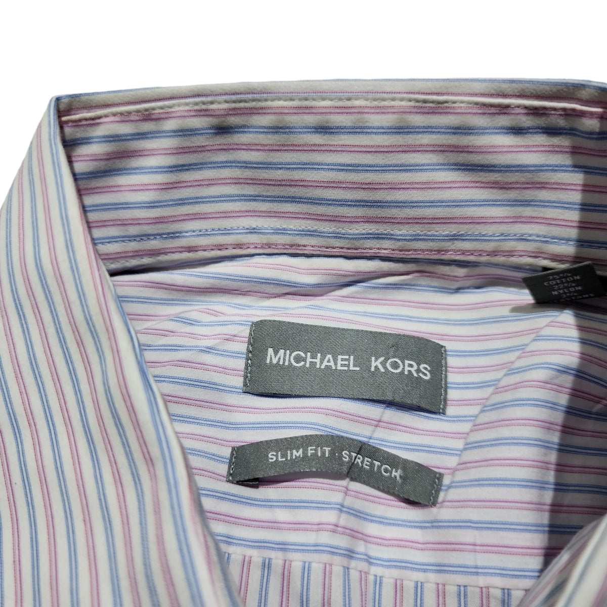 Camisa Michael Kors Grande 16 32-33 Slim Fit Lineas