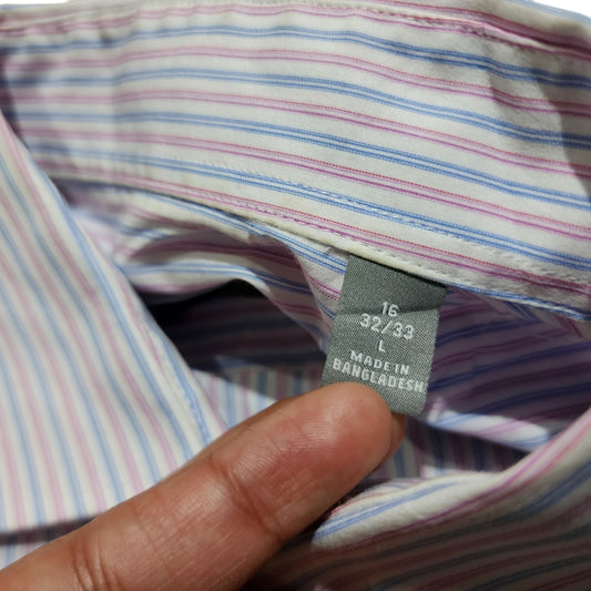 Camisa Michael Kors Grande 16 32-33 Slim Fit Lineas