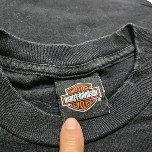 Playera Harley Davidson Chico S Negro Aguila