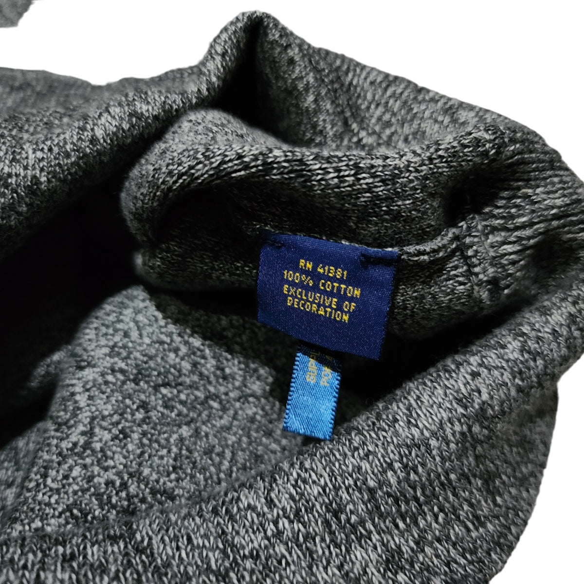 Sueter Ralph Lauren 2xl Gris Pony Rojo