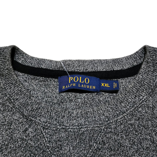 Sueter Ralph Lauren 2xl Gris Pony Rojo