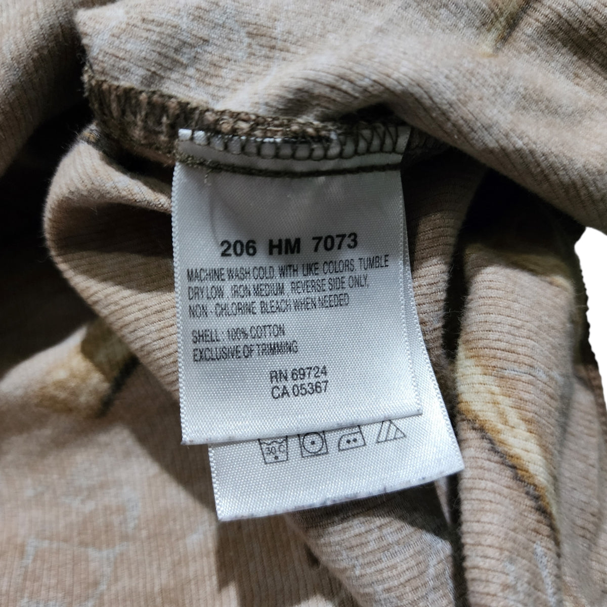 Camisa Columbia Mediana M Café Pana Cuernos Venado