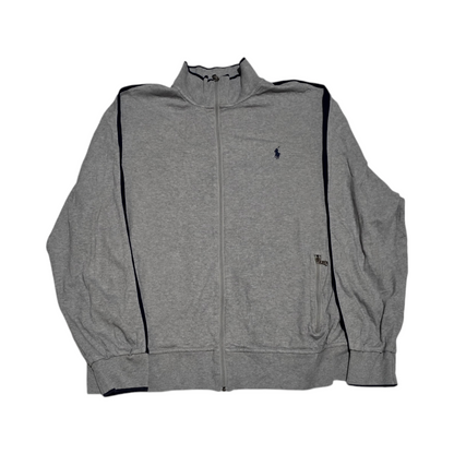 Sudadera Ralph Lauren Xgrande Xl Color Gris Pony Azul