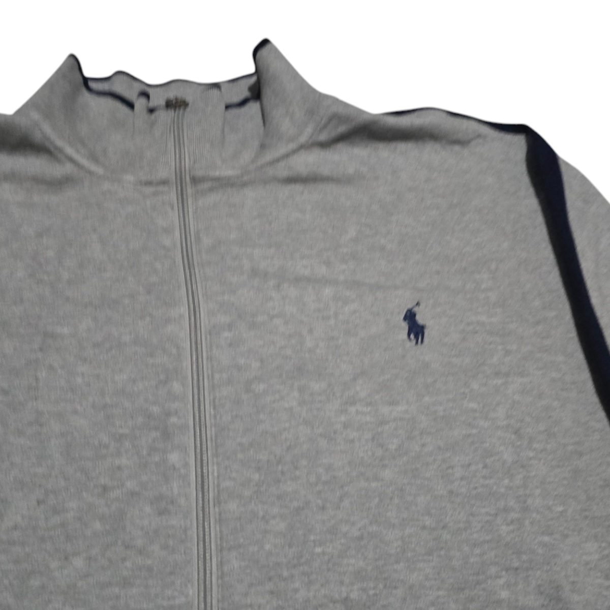 Sudadera Ralph Lauren Xgrande Xl Color Gris Pony Azul