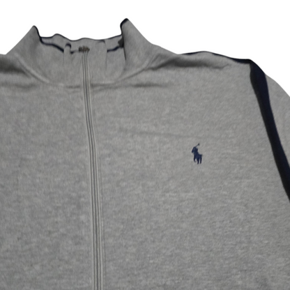 Sudadera Ralph Lauren Xgrande Xl Color Gris Pony Azul