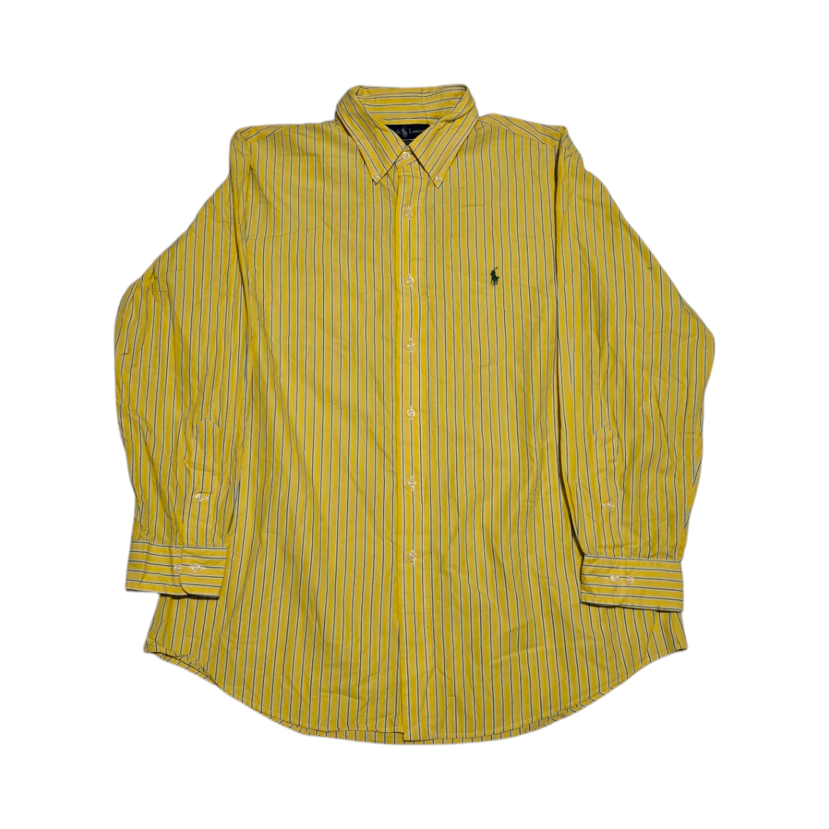 Camisa Ralph Lauren Custom Fit Xgrande Xl 32-33 Amarillo