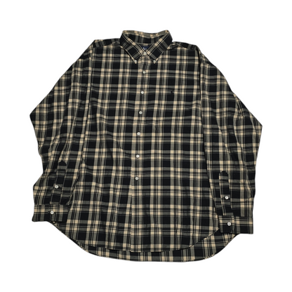 Camisa Ralph Lauren Blake Talla Xxl Cuadro Cafe Y Negro