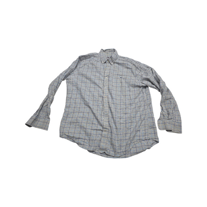 Camisa Vineyard Vines Xgrande Xl Cuadro Gris Y Azul