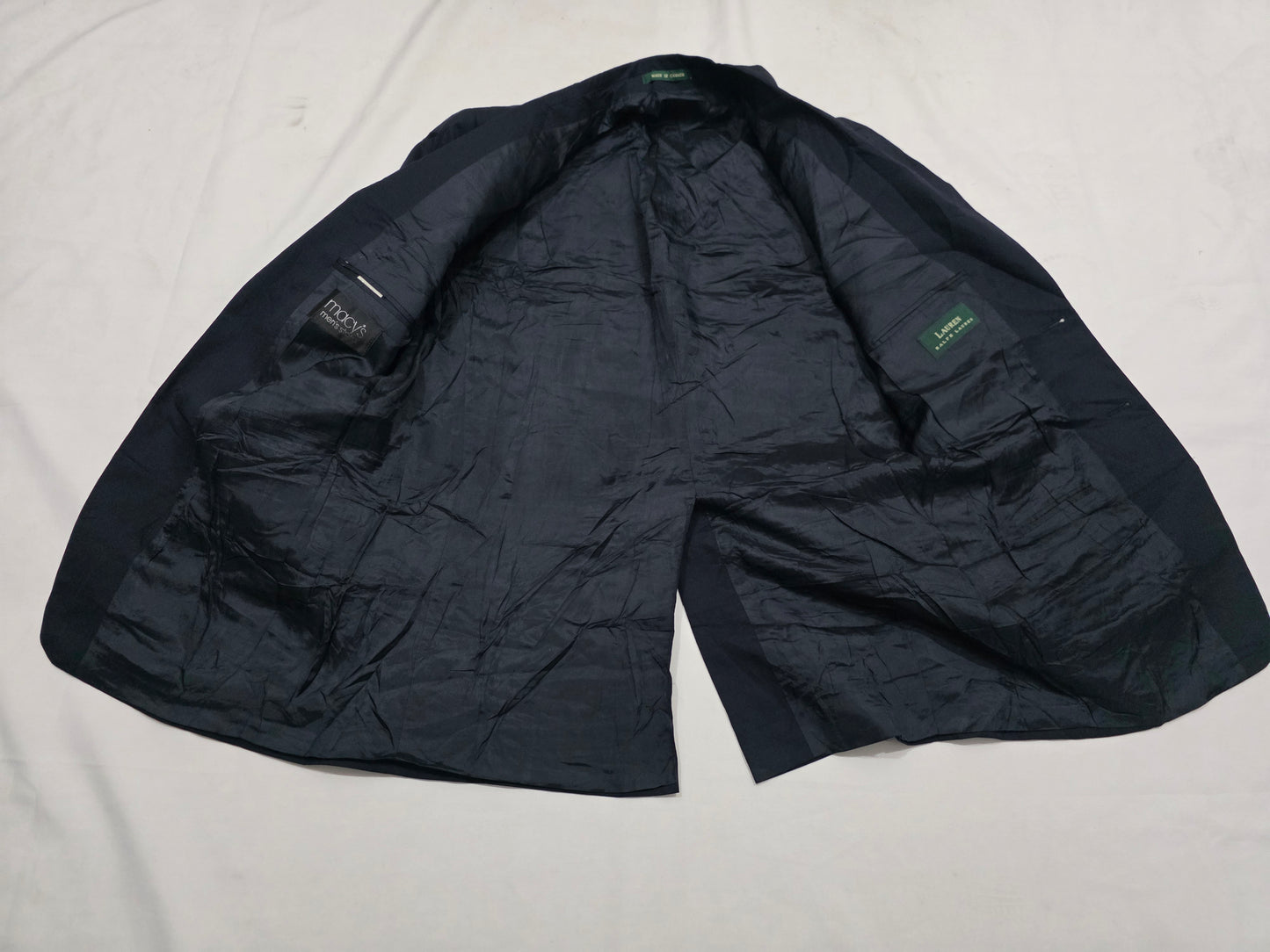 Saco Ralph Lauren 40r Azul Azul Lisa 40r