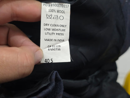 Saco Calvin Klein 40s Cuadro Azul Extreme Slimfit