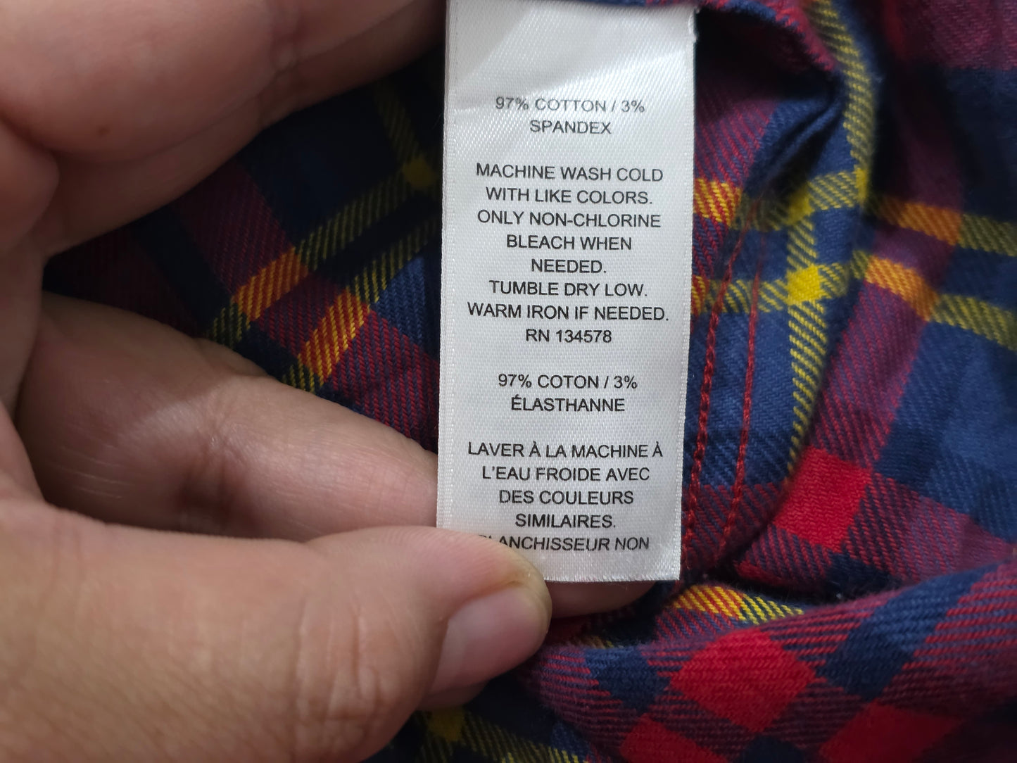 Camisa Vineyard Vines Mediana M Slimfit Cuadro Azul Y Vino