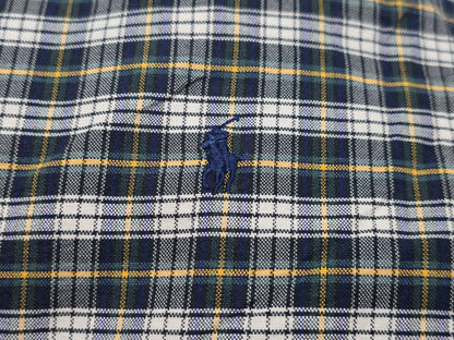 Camisa Ralph Lauren Mediana Custom Fit Cuadro Verde