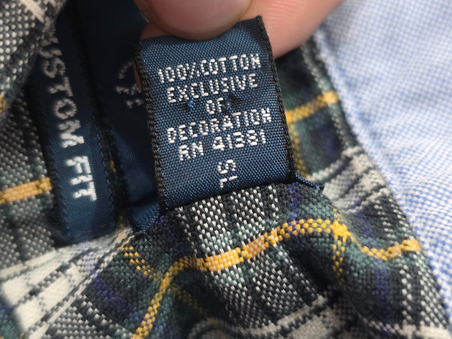 Camisa Ralph Lauren Mediana Custom Fit Cuadro Verde