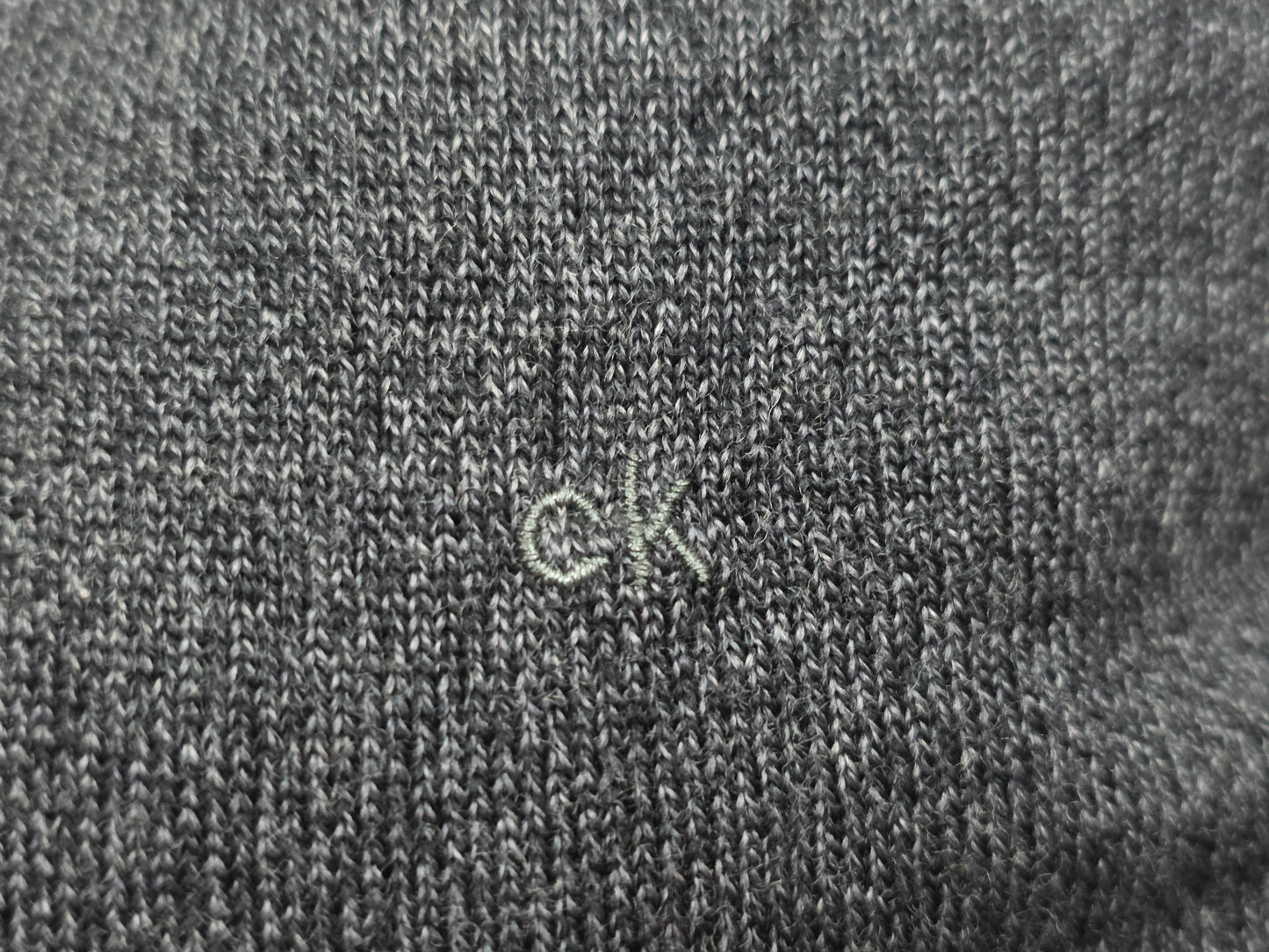 Sueter Calvin Klein Mediana M Gris Extra Fine Merino