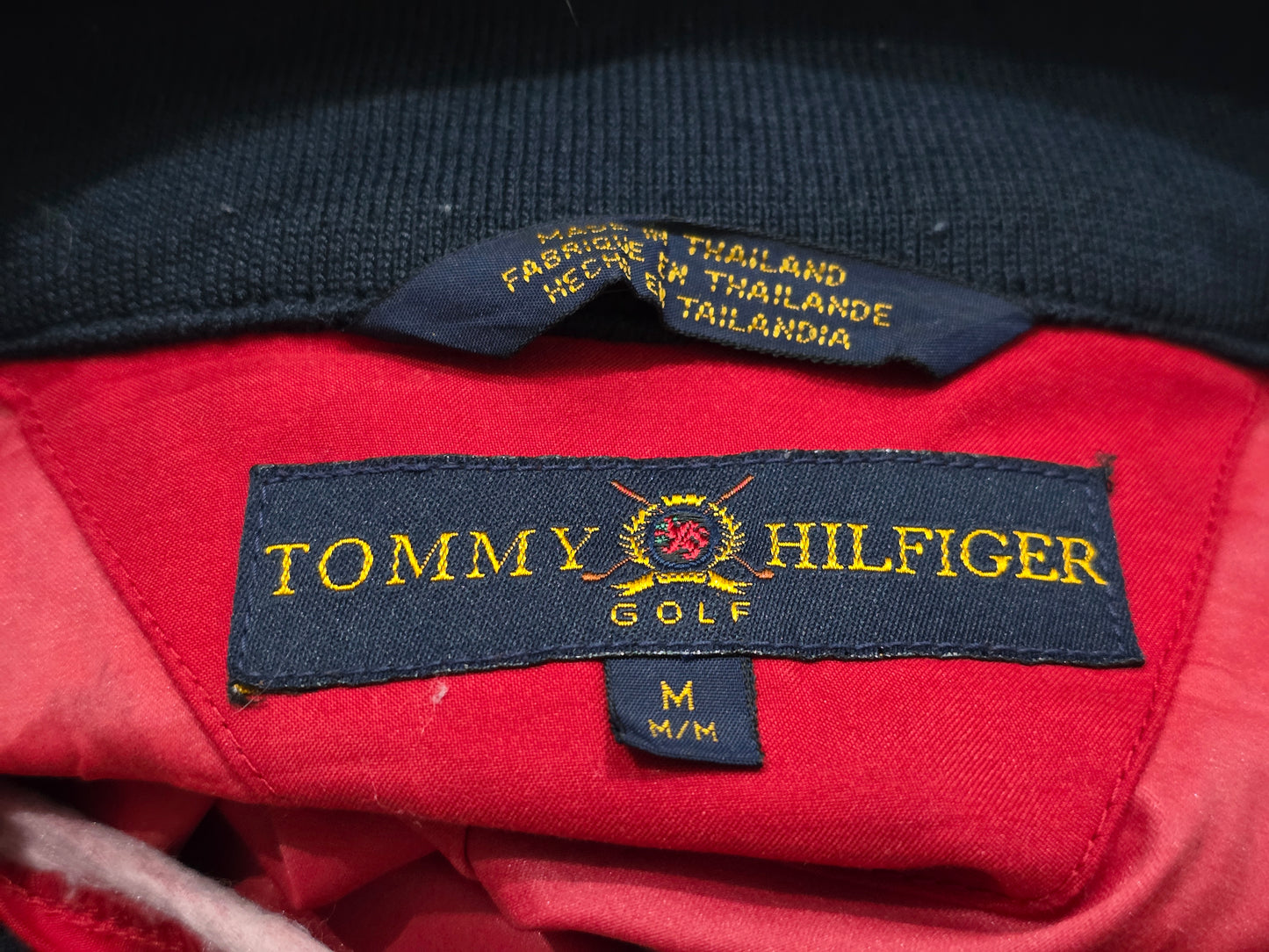 Chamarra Ligera Tommy Hilfiger Golf Mediana M Rojo