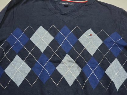 Sueter Tommy Hilfiger Mediana M Azul Figuras