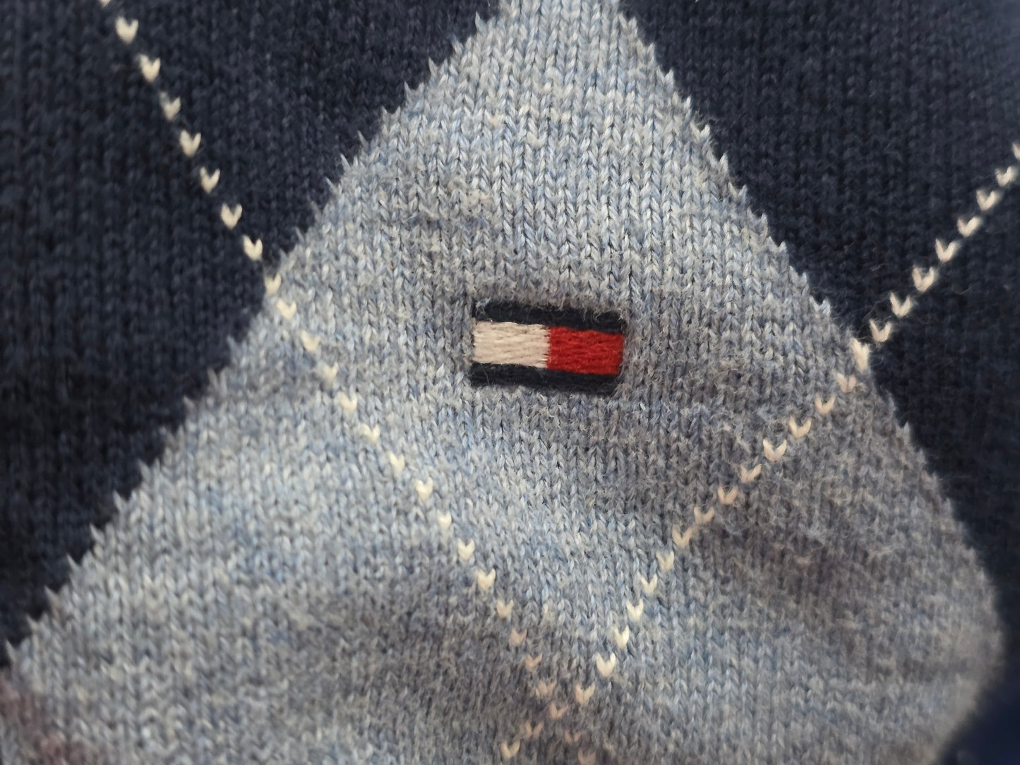 Sueter Tommy Hilfiger Mediana M Azul Figuras