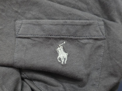Playera Manga Larga Ralph Lauren Grande L Gris Pony Gris