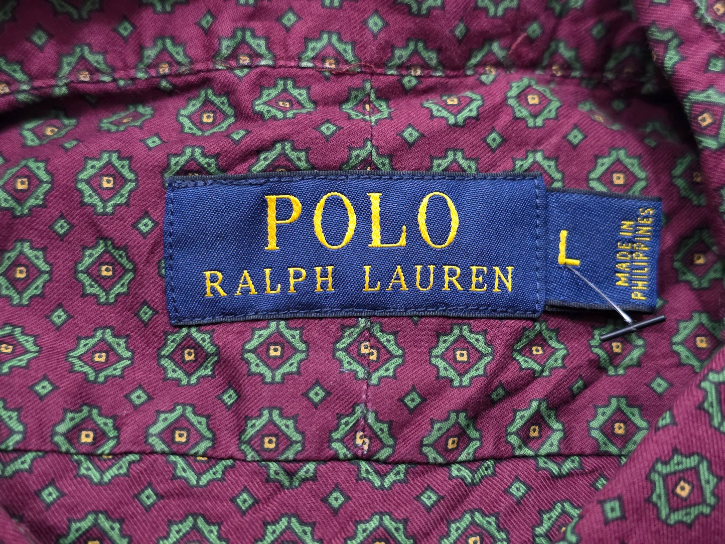 Camisa Ralph Lauren Grande L Vino Figuras (Usado)