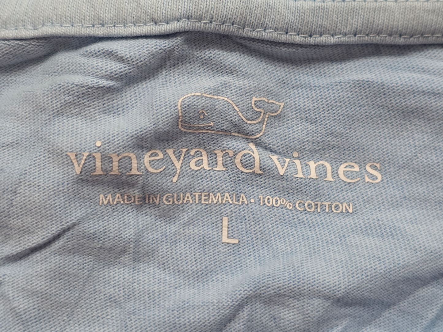 Playera Vineyard Vines Grande L Azul Claro