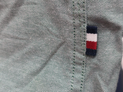 Camisa Slim Fit Tommy Hilfiger Grande L Verde