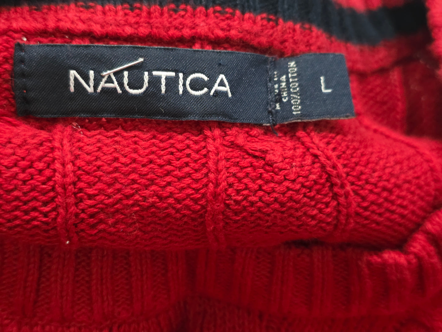 Sueter Nautica Grande L Rojo