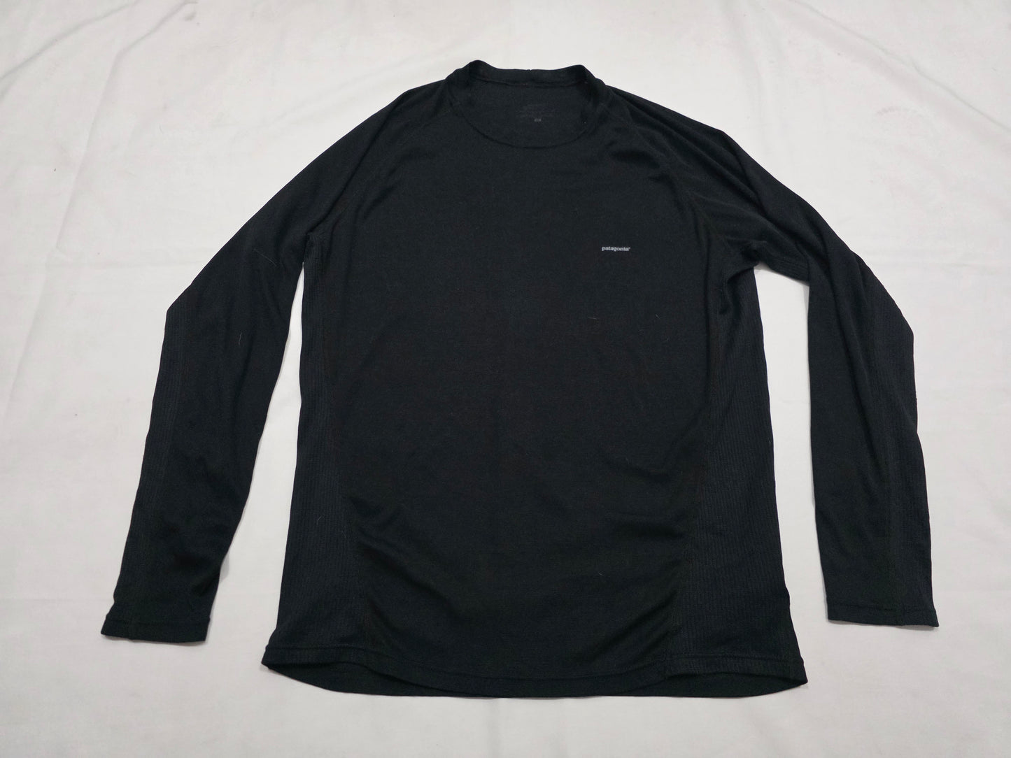 Playera Manga Larga Patagonia Capilene Grande L Negro
