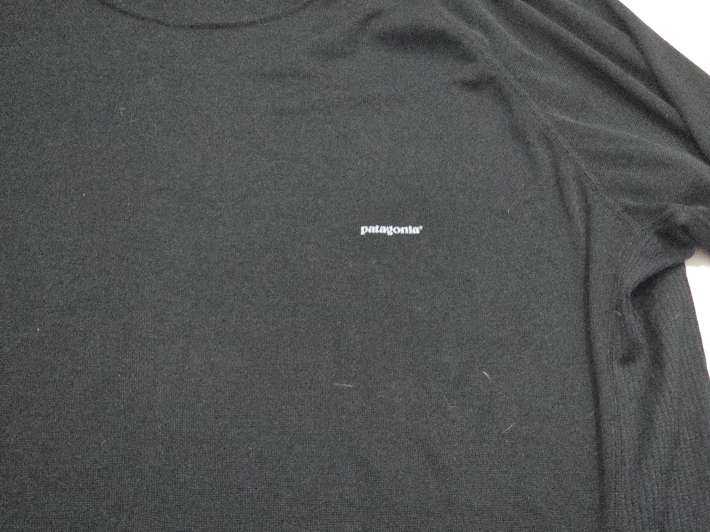 Playera Manga Larga Patagonia Capilene Grande L Negro
