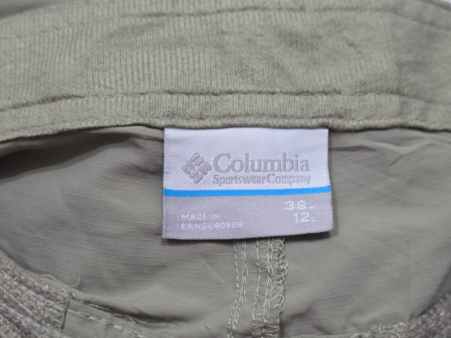 Bermuda Con Cinturon Columbia Talla 38 Cafe
