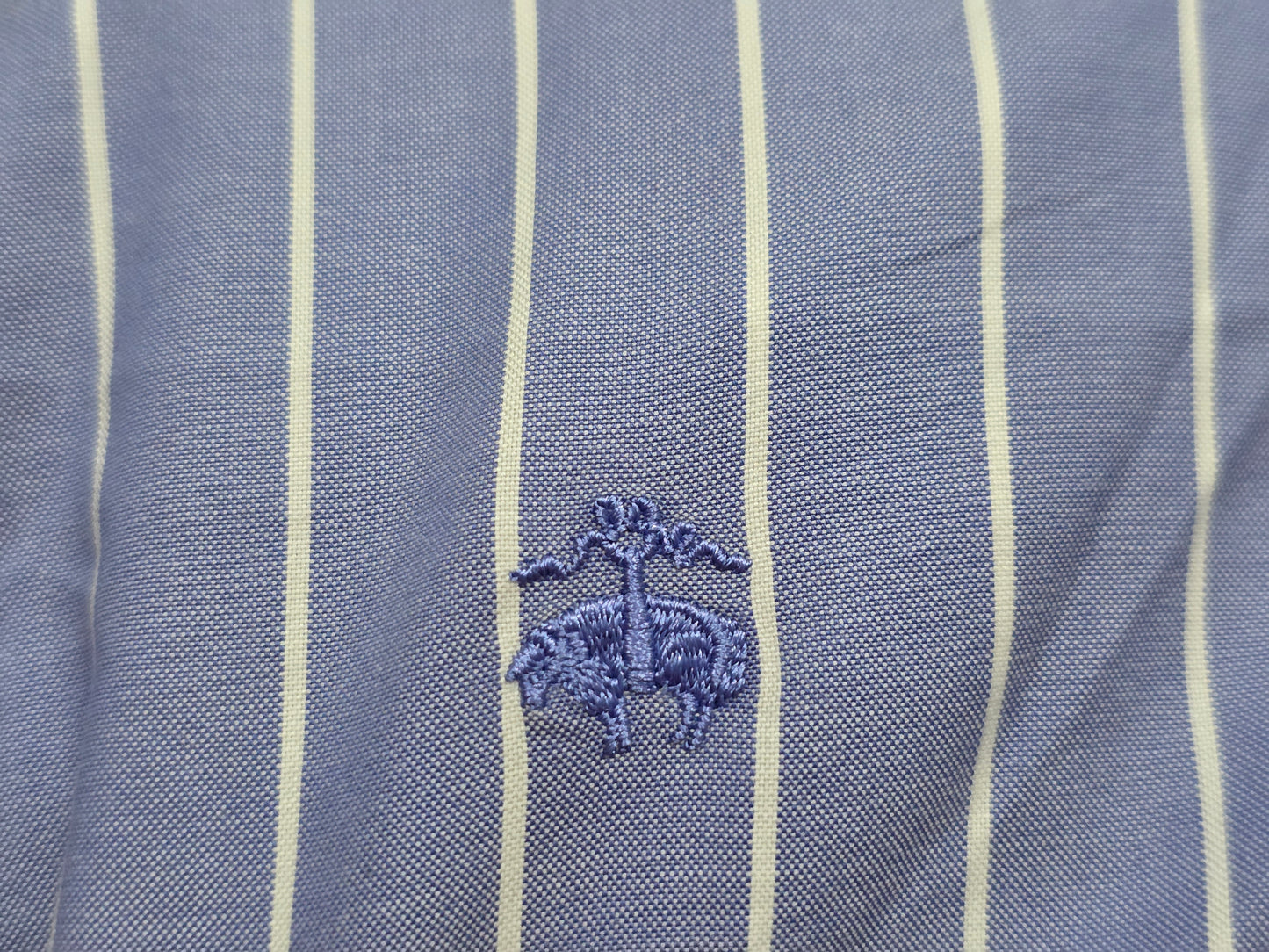 Camisa Brooks Brothers 2xl Azul Lineas Blancas