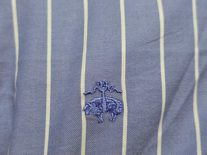 Camisa Brooks Brothers 2xl Azul Lineas Blancas