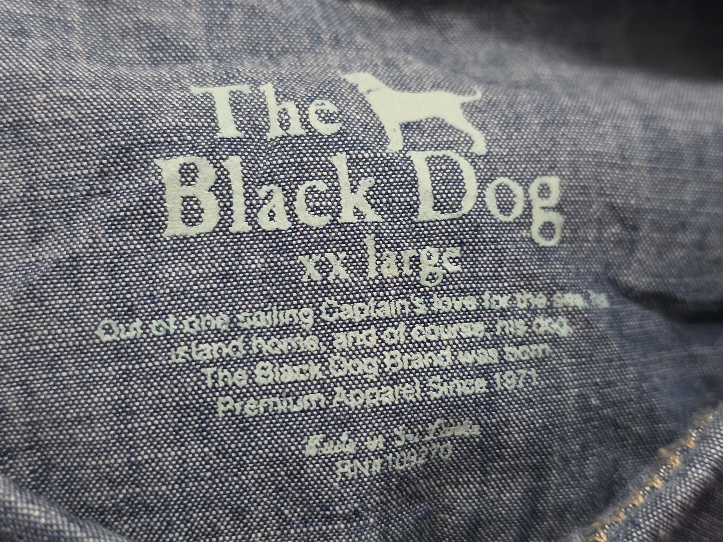 Camisa The Black Dog 2xl Azul