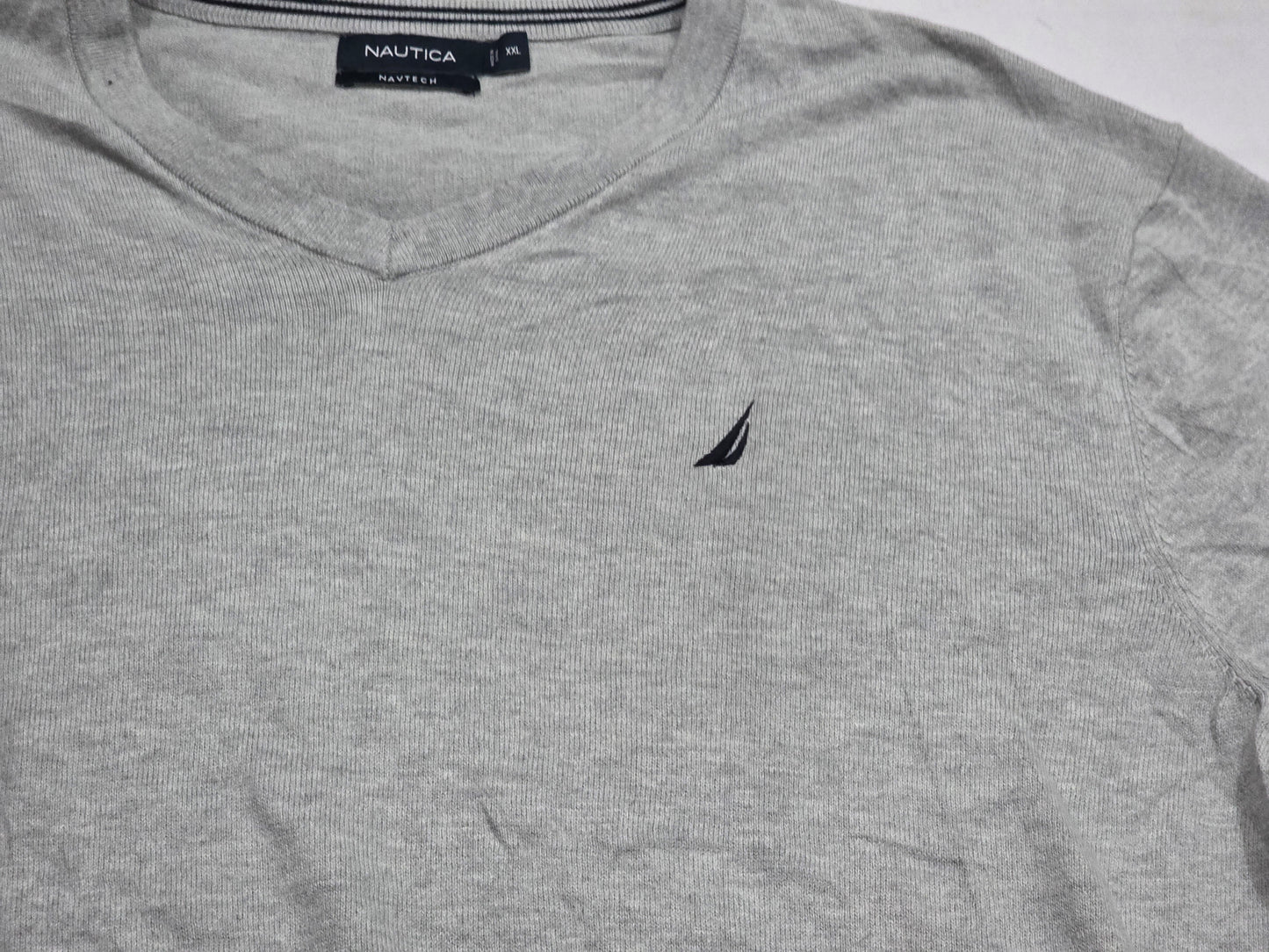 Sueter Nautica 2xl Gris Cuello V