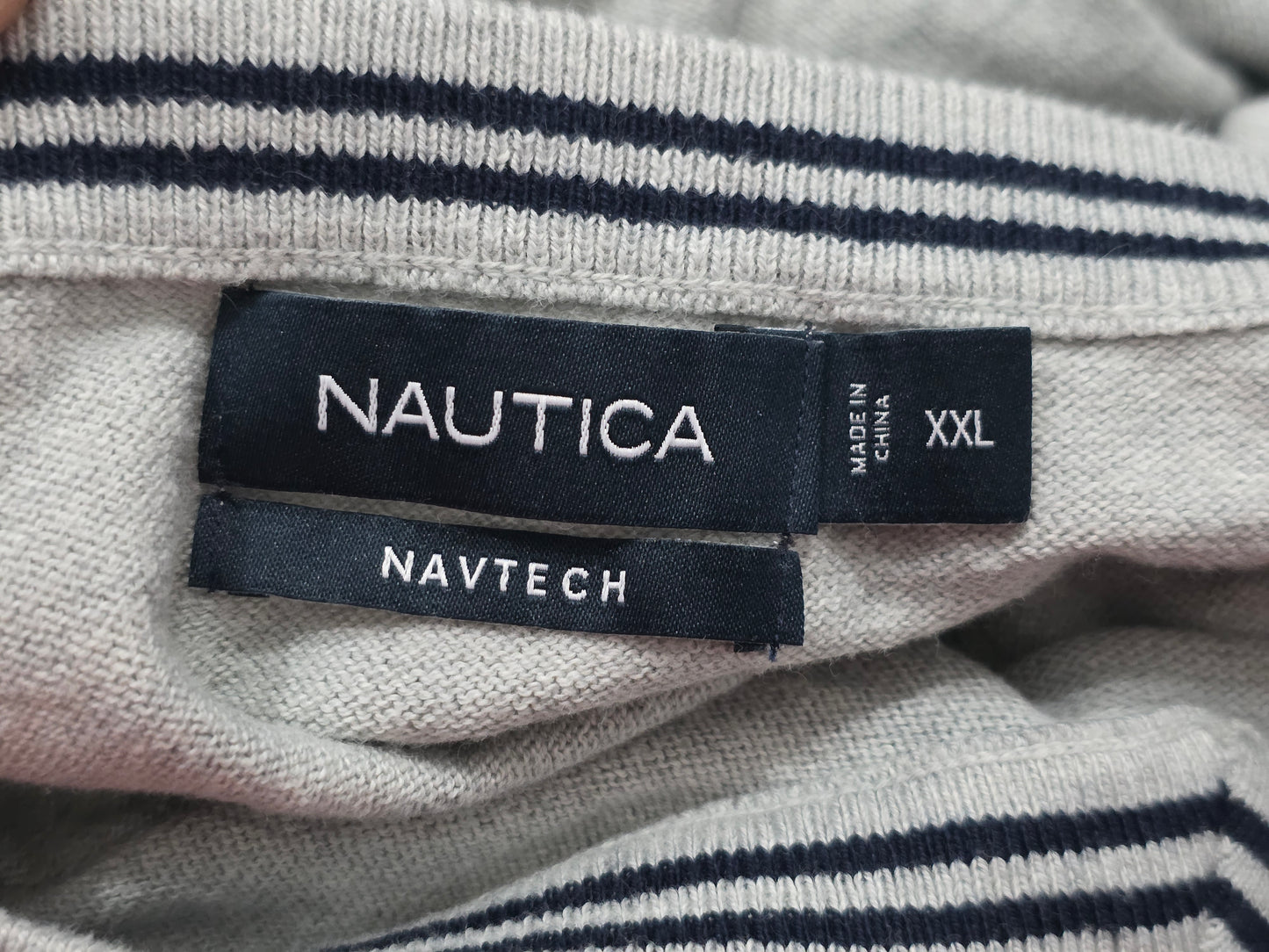 Sueter Nautica 2xl Gris Cuello V