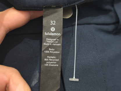 Pantalon Lululemon Talla 32 Azul Slimfit Deportivo
