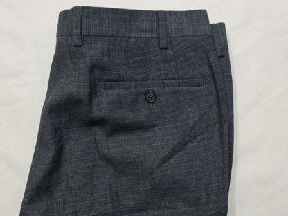 Pantalon Vestir Ralph Lauren 36x30 Slimfit Gris Azul Cuadro