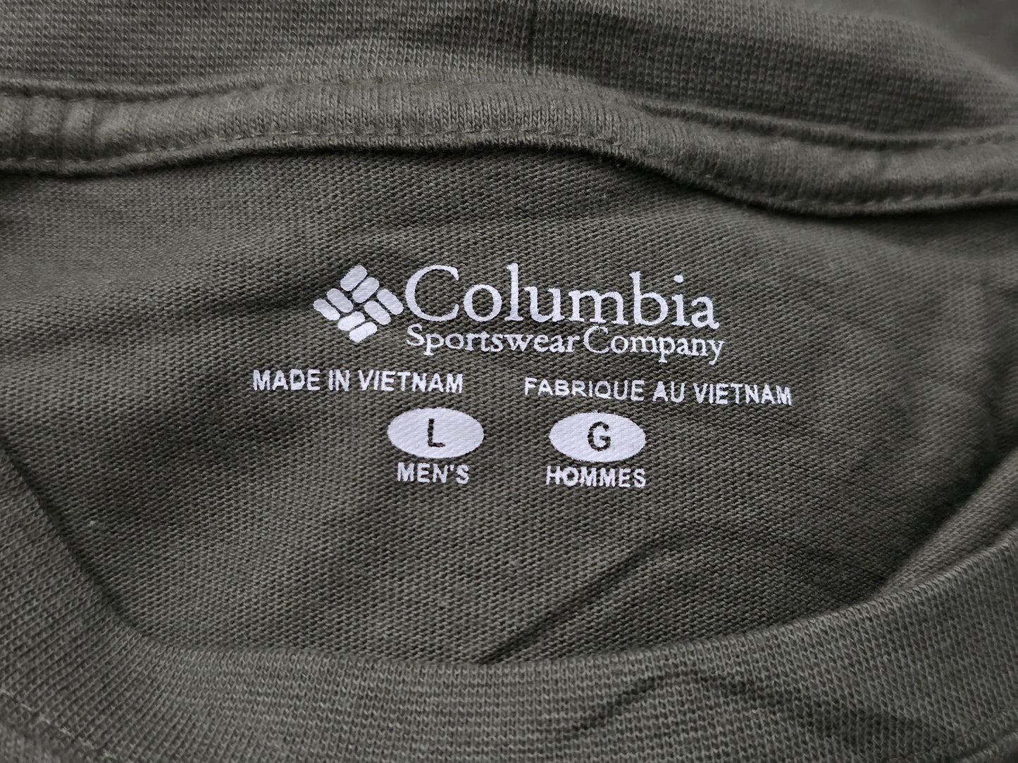 Playera Manga Larga Columbia Grande L Verde